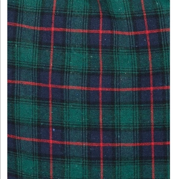 NEW FALL UNISEX HUNTER GREEN MULTI PLAID FLANNEL LONG SLEEVE BUTTON UP SHIRT - Picture 5 of 5